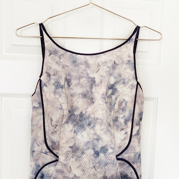 O'2nd Cloud Strap Detail Texture Sheath Dress Sz 6 - Picture 3 of 8